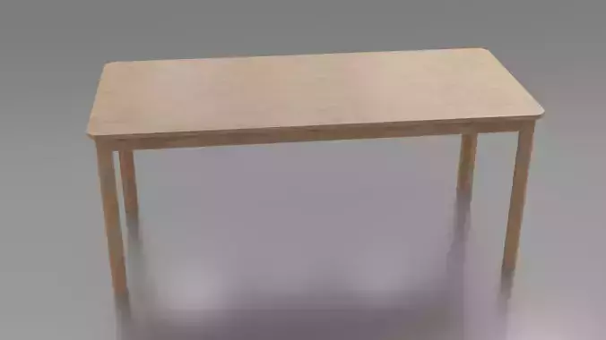 Wooden dinner table