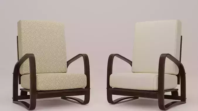 Armchair pair of lounge chairs