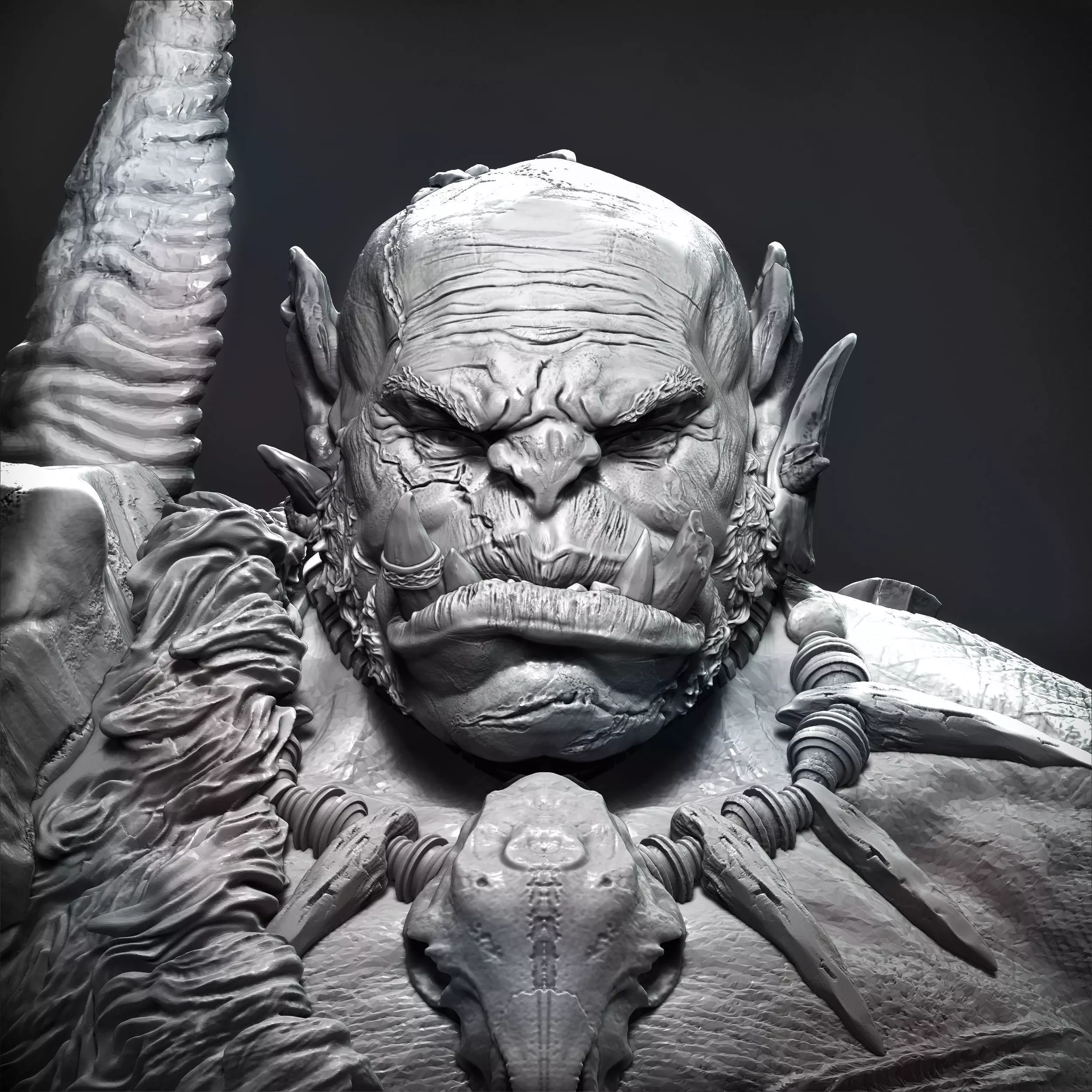 Orc sculpture 3D print model