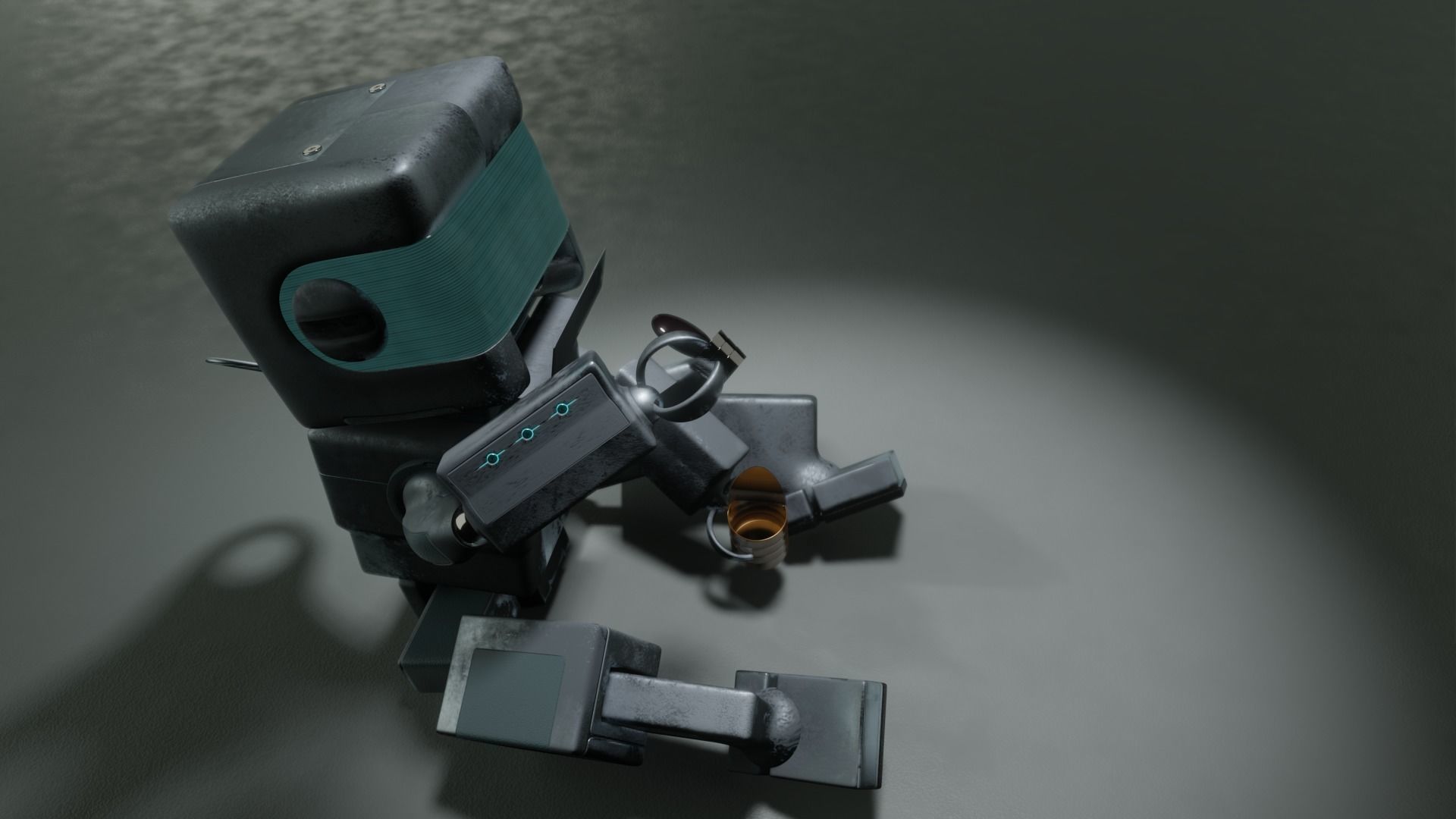Drinking Robot 3D model_4