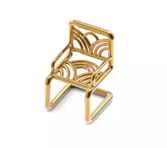 Kids Flower Chair 3D print model