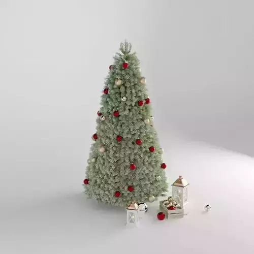  Christmas tree with decor