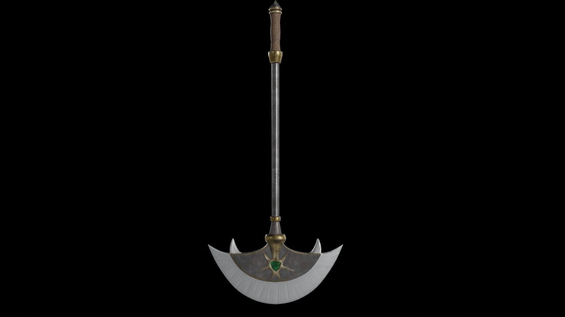Axe 02 Low-poly 3D model_8