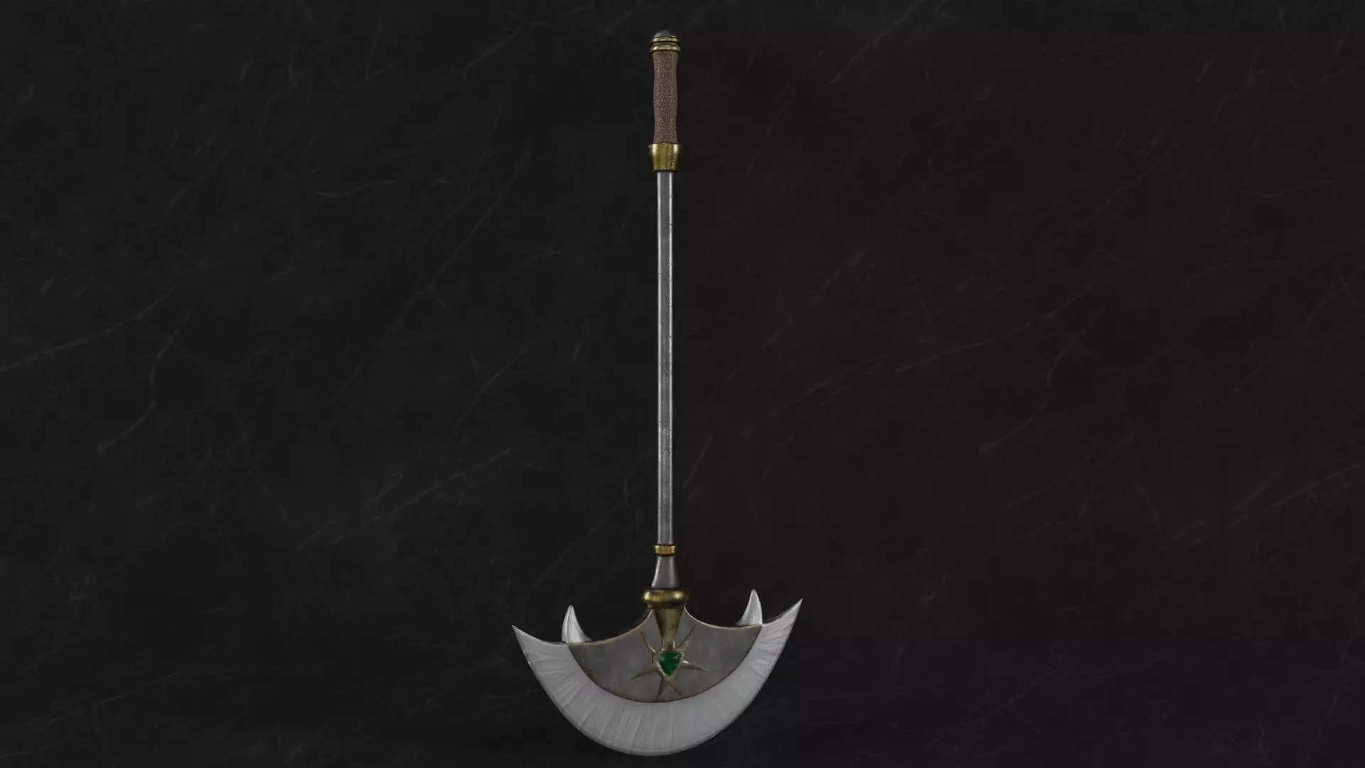 Axe 02 Low-poly 3D model_0