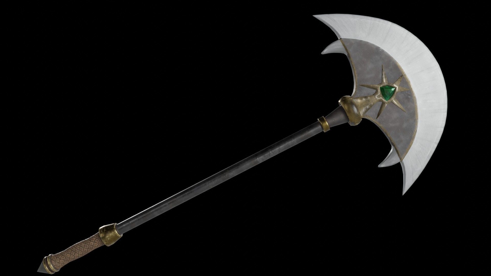 Axe 02 Low-poly 3D model_1
