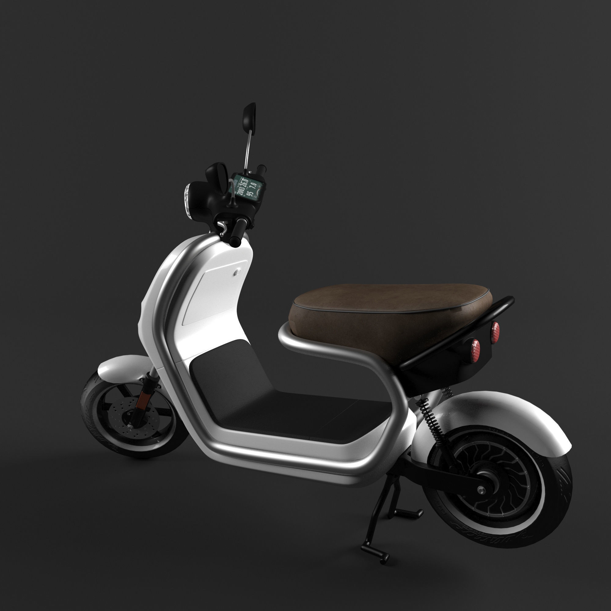 Electric Scooter 3D model_4