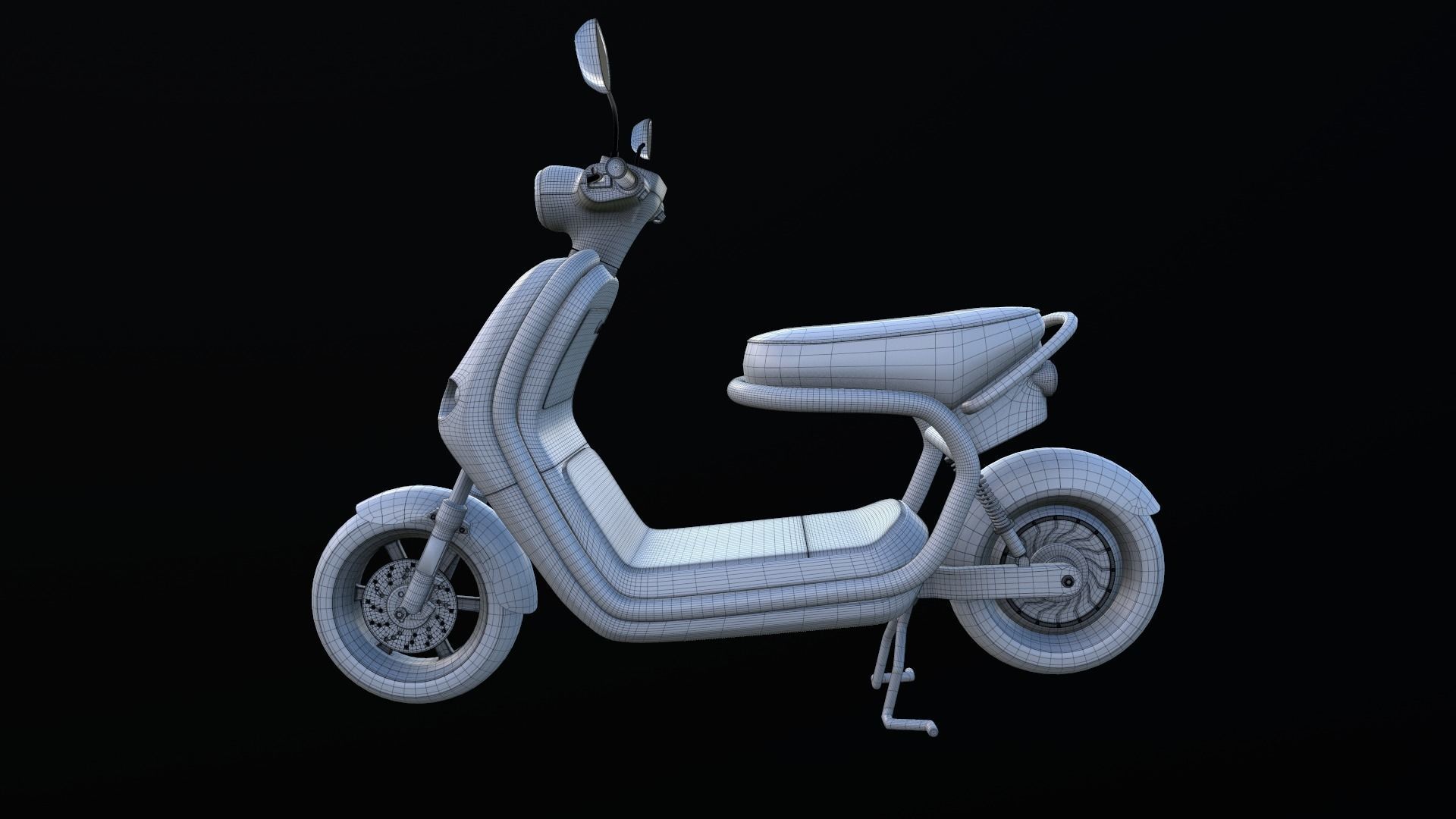 Electric Scooter 3D model_7