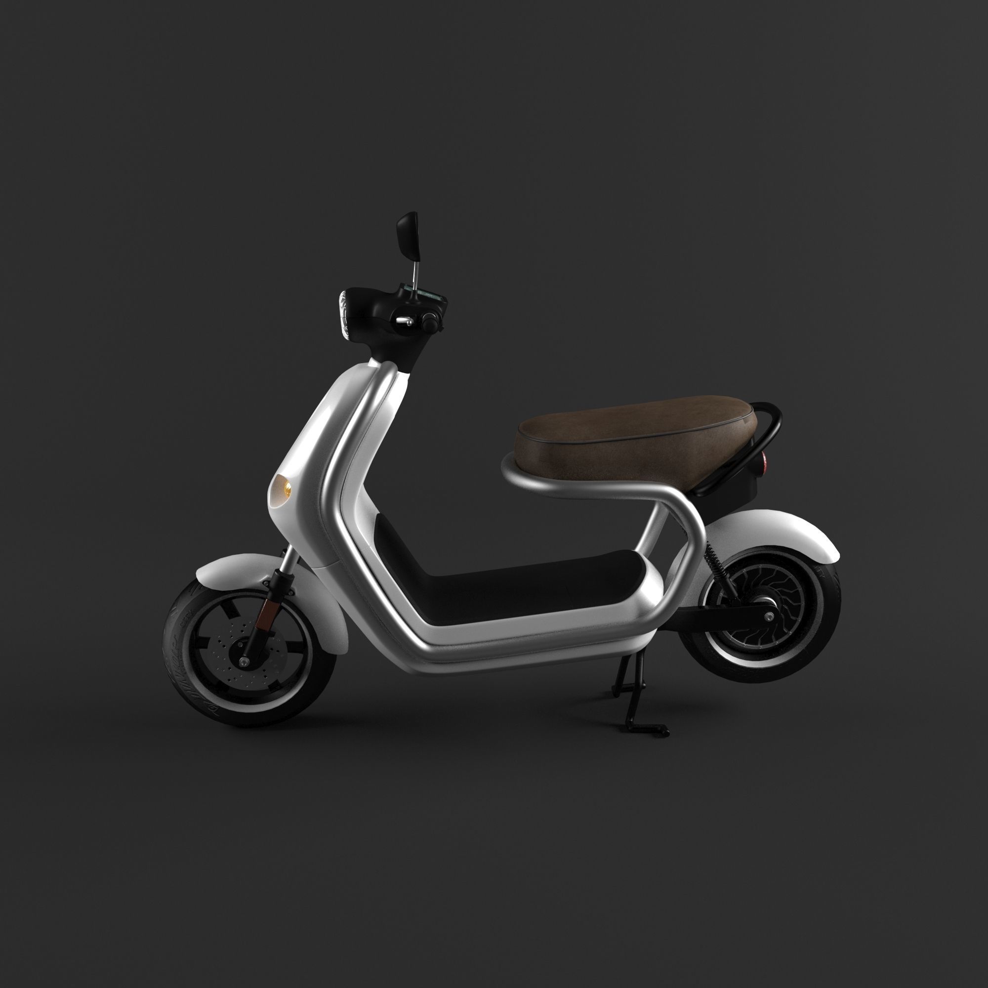 Electric Scooter 3D model_2