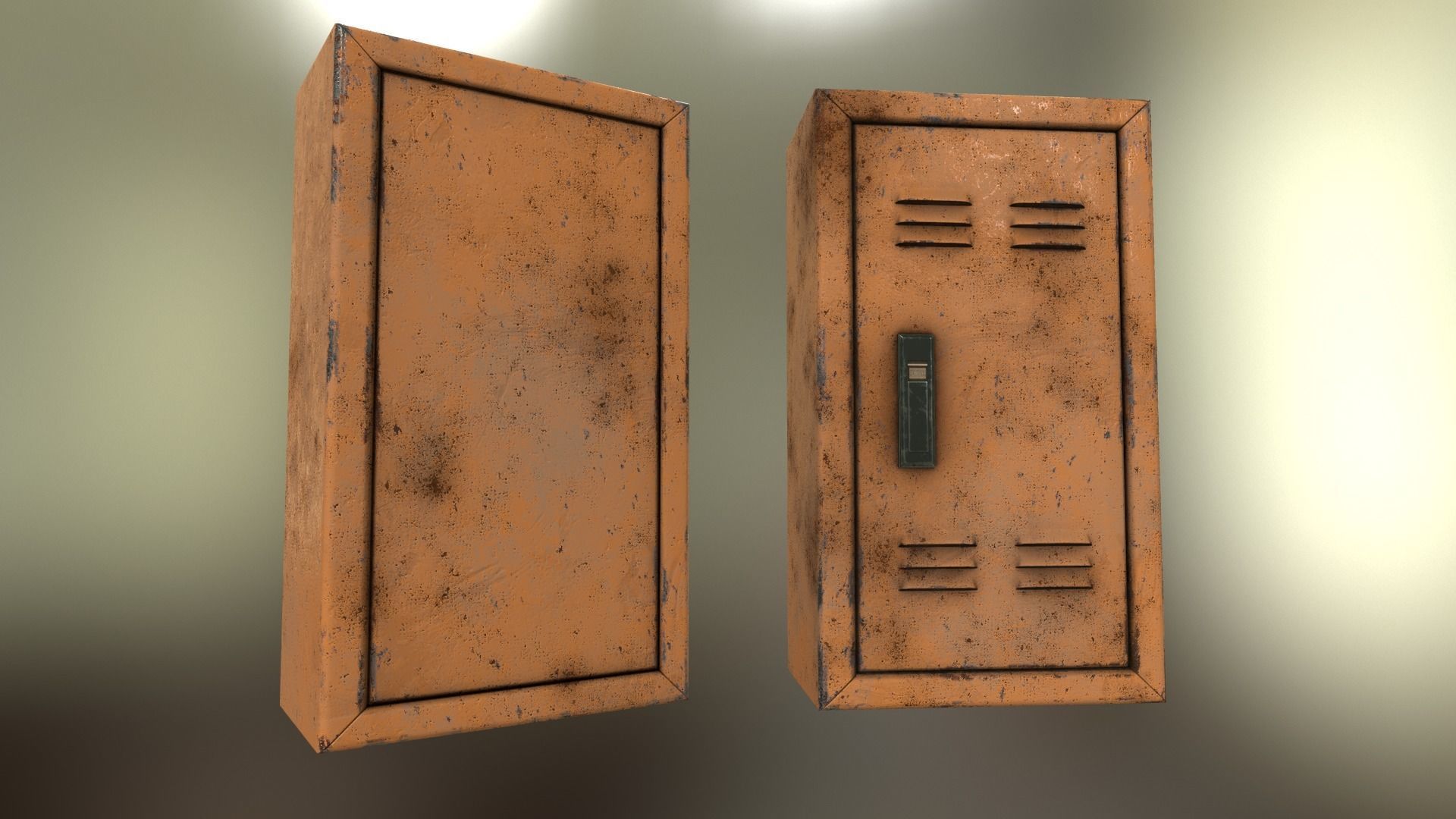 Electrical Panel Low-poly 3D model_27
