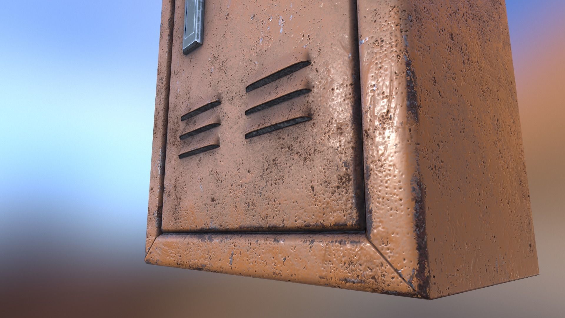 Electrical Panel Low-poly 3D model_12