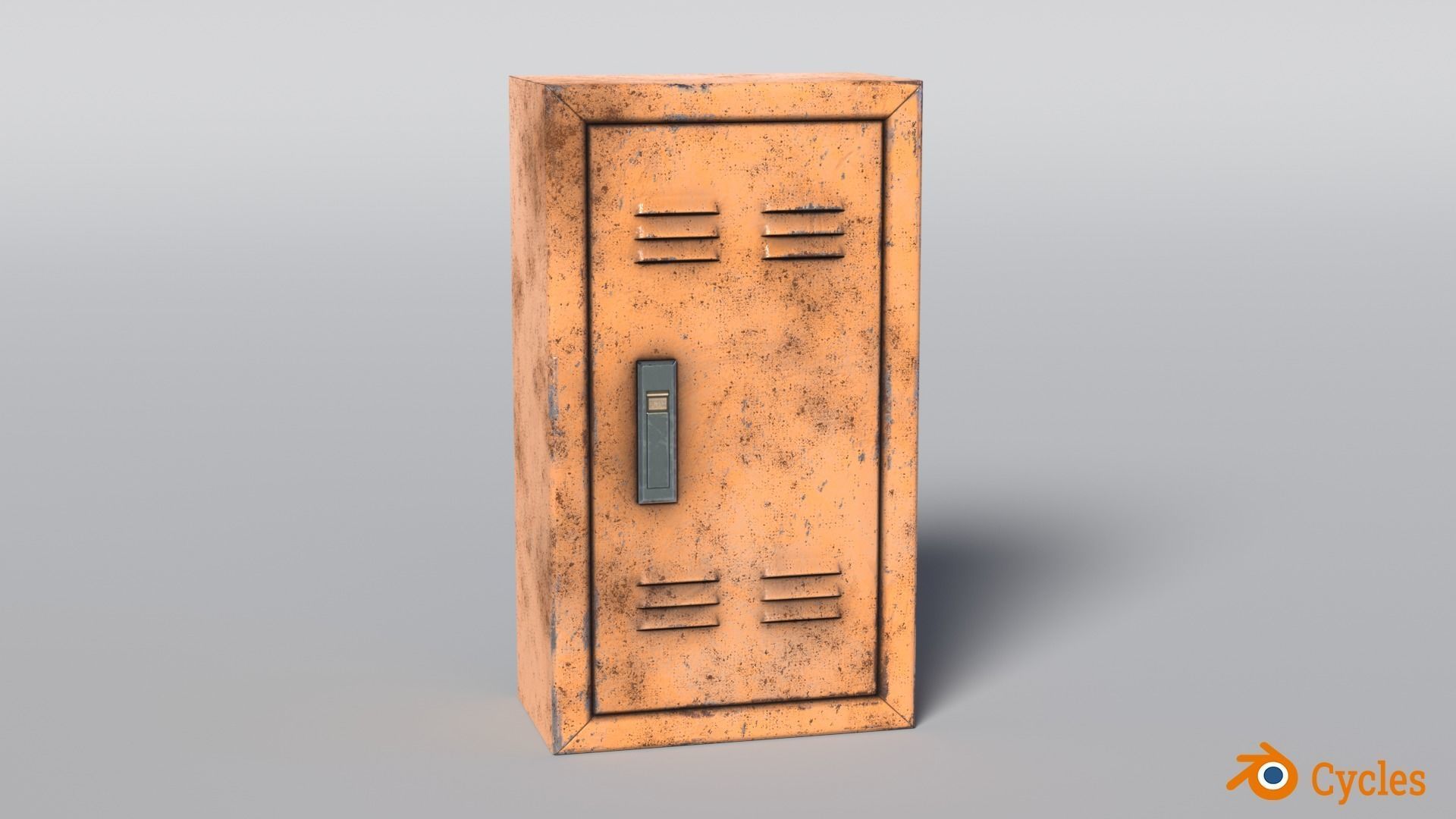 Electrical Panel Low-poly 3D model_3
