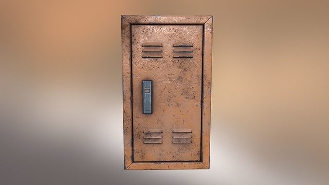 Electrical Panel Low-poly 3D model