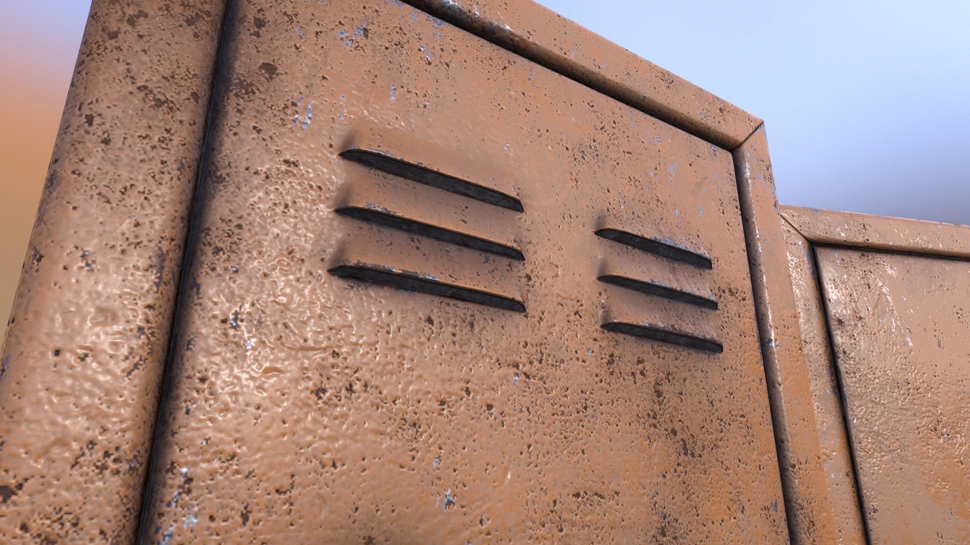 Electrical Panel Low-poly 3D model_10