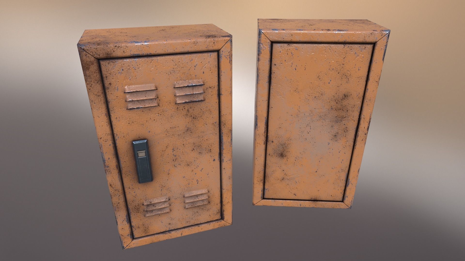 Electrical Panel Low-poly 3D model_6