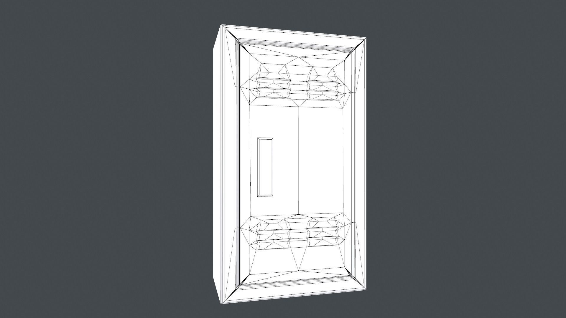 Electrical Panel Low-poly 3D model_29