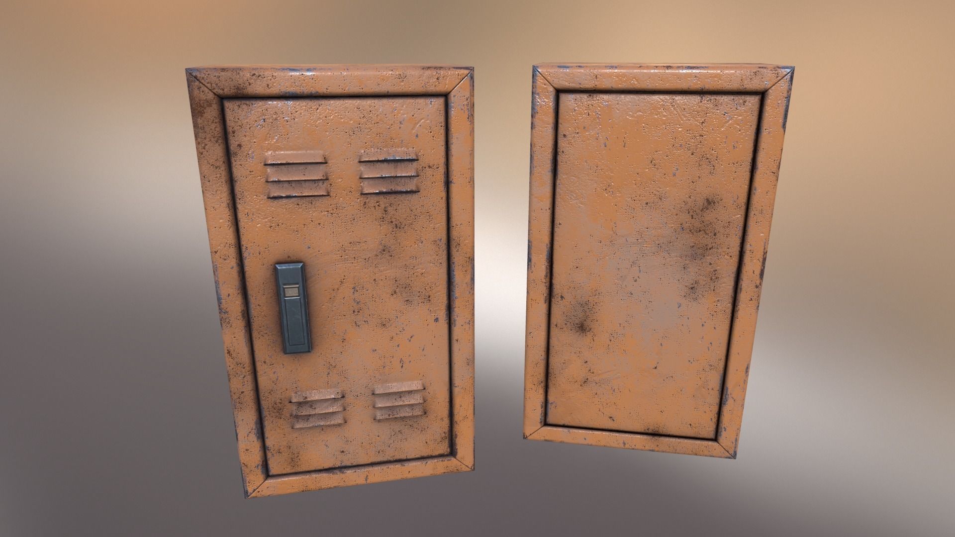 Electrical Panel Low-poly 3D model_4