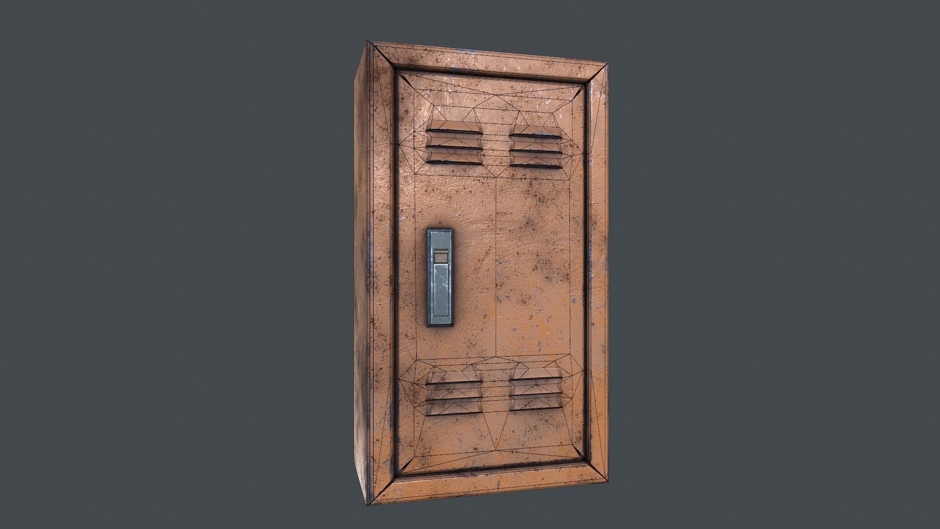 Electrical Panel Low-poly 3D model_28