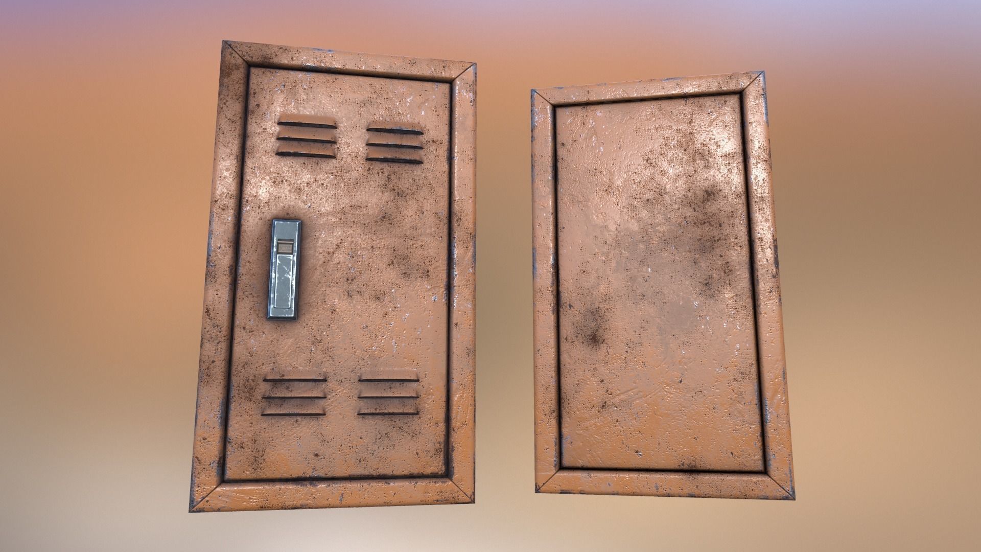 Electrical Panel Low-poly 3D model_5