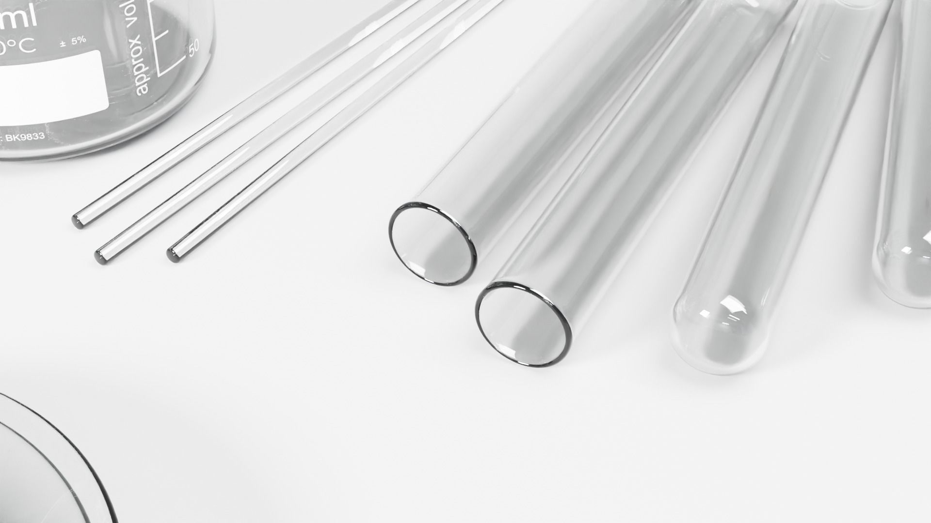 Laboratory Glassware Set 3D model_3