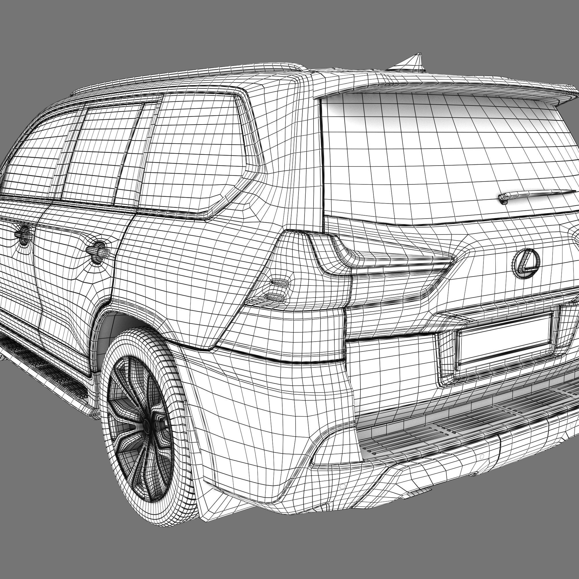Lexus LX III 3D model_17