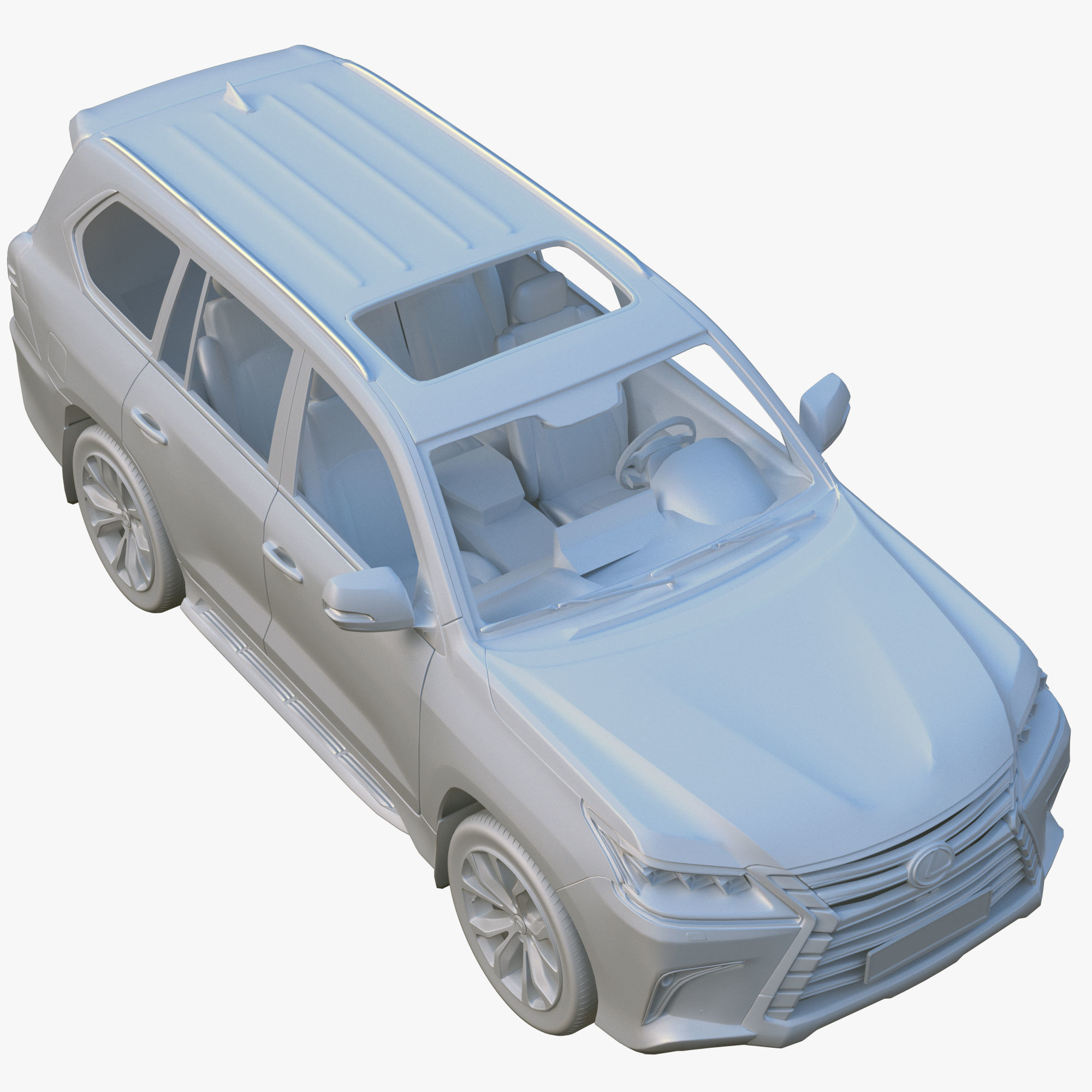 Lexus LX III 3D model_19