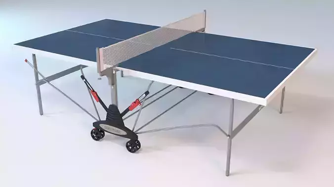 Kettler Axos 1 Outdoor Table Tennis Table  Blue and White 3D model