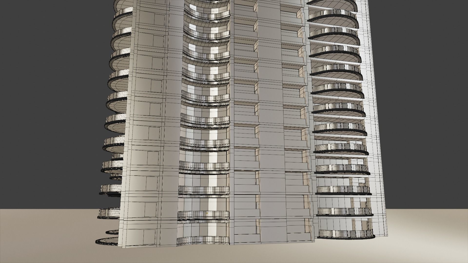 Residential Building 2 3D model_8