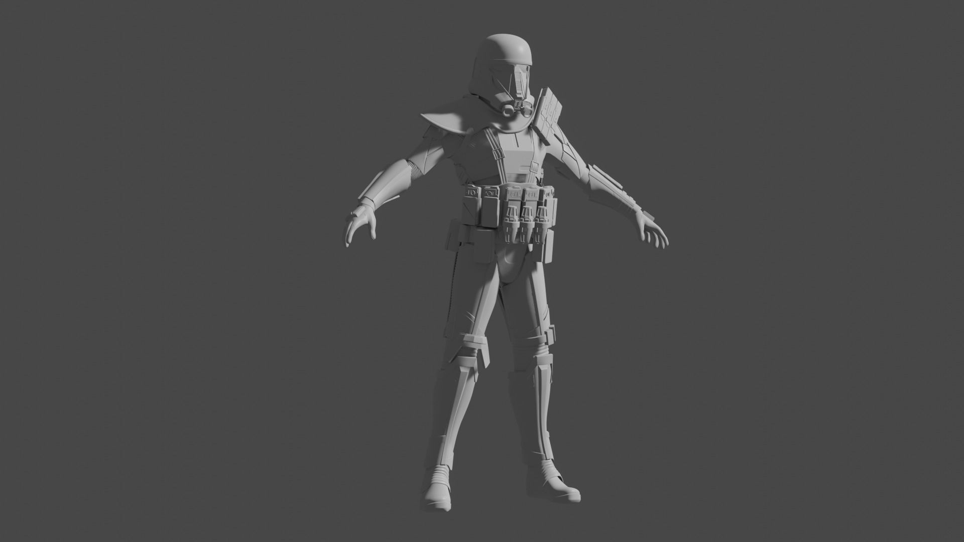 Star Wars Death Trooper 3D print model_4