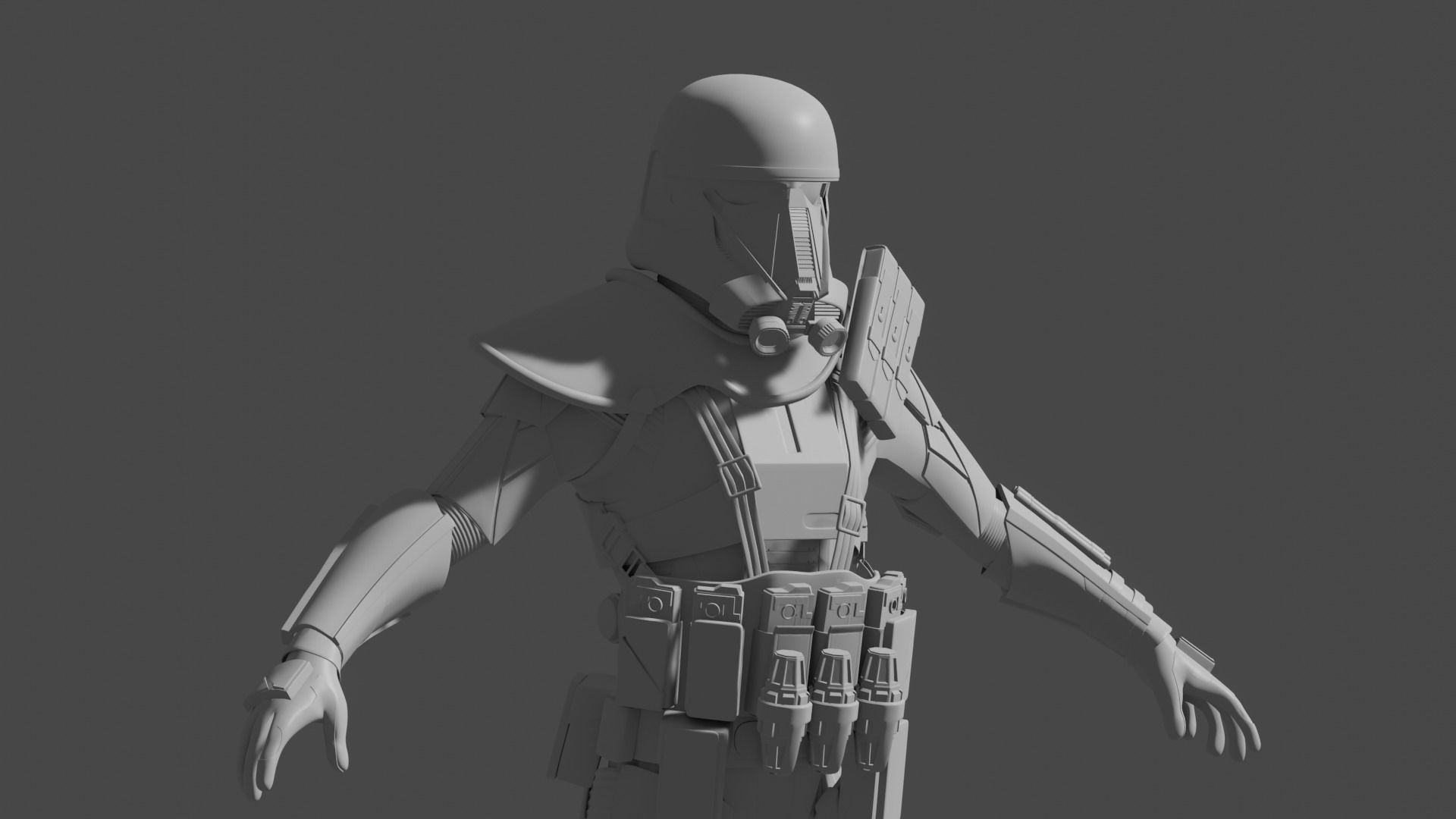 Star Wars Death Trooper 3D print model_9