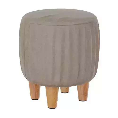 Round pouf with legs