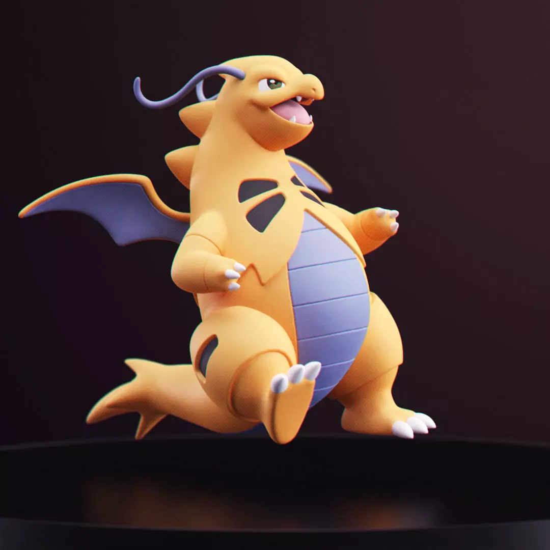 Pokemon - Dragonite x Tyranitar 3D print model_0