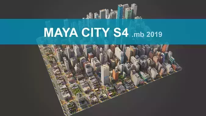 Realistic City S4 MAYA