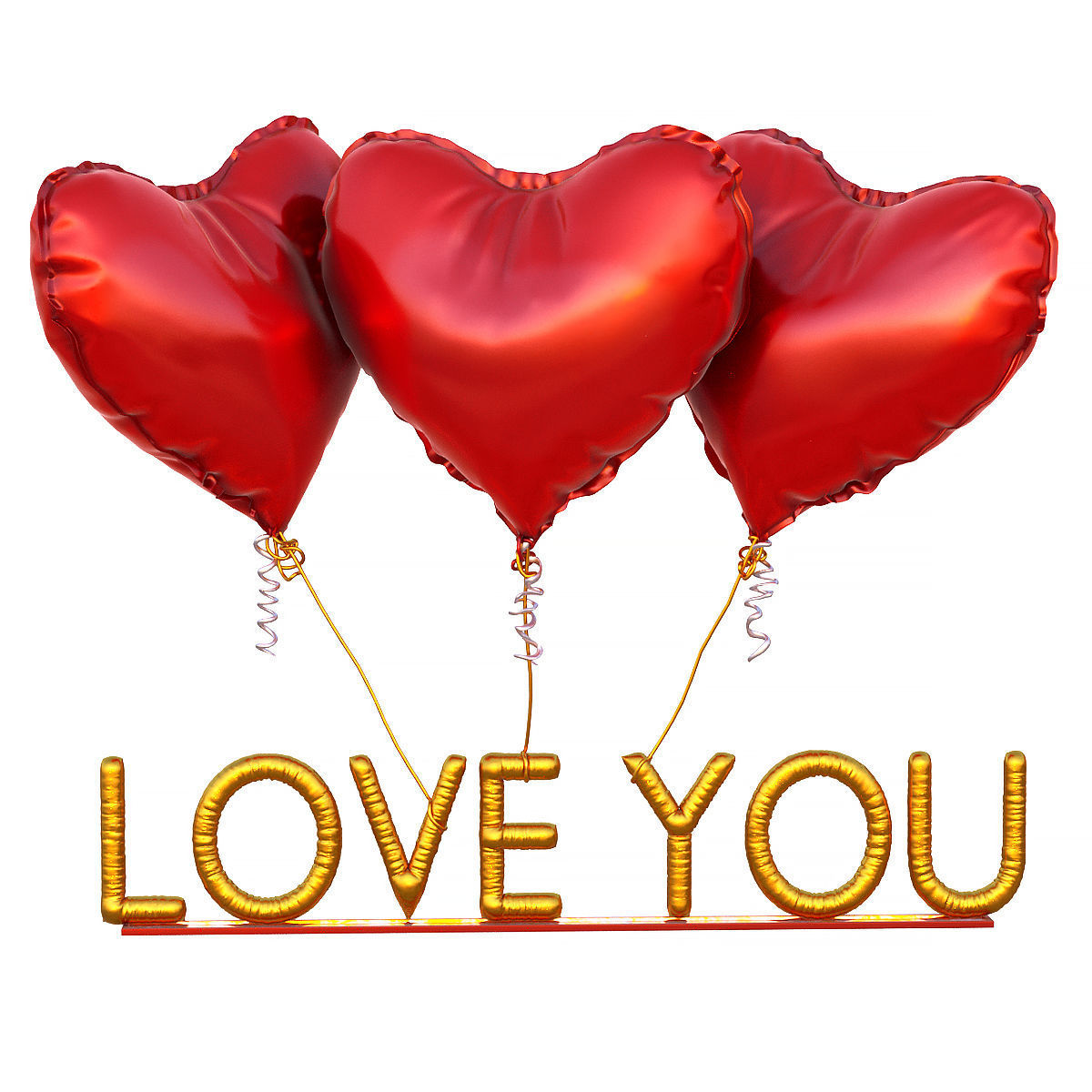 Love you ball 3D model_3