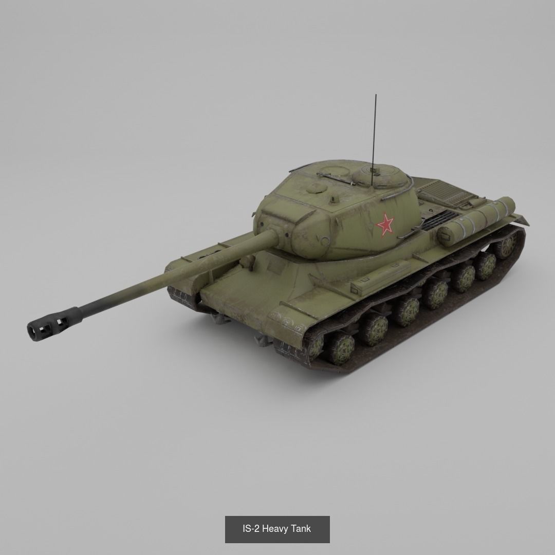 USSR Lowpoly Ground Vehicles  3D Model Collection_52