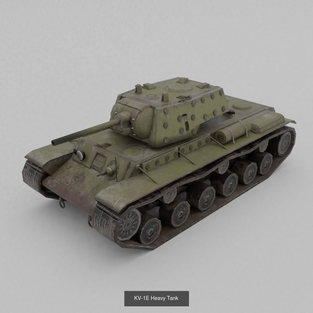 USSR Lowpoly Ground Vehicles  3D Model Collection_38