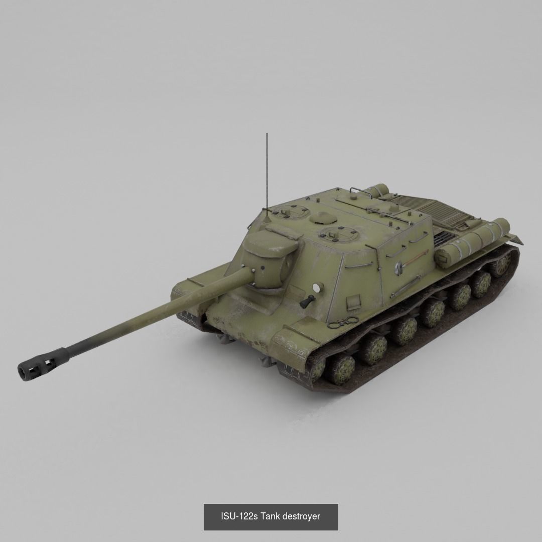 USSR Lowpoly Ground Vehicles  3D Model Collection_58