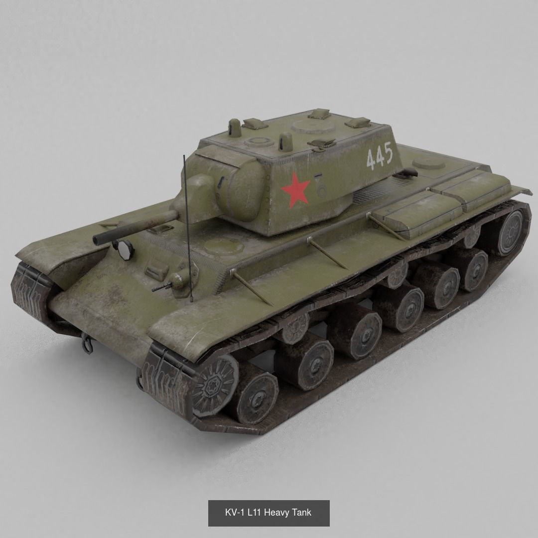 USSR Lowpoly Ground Vehicles  3D Model Collection_62