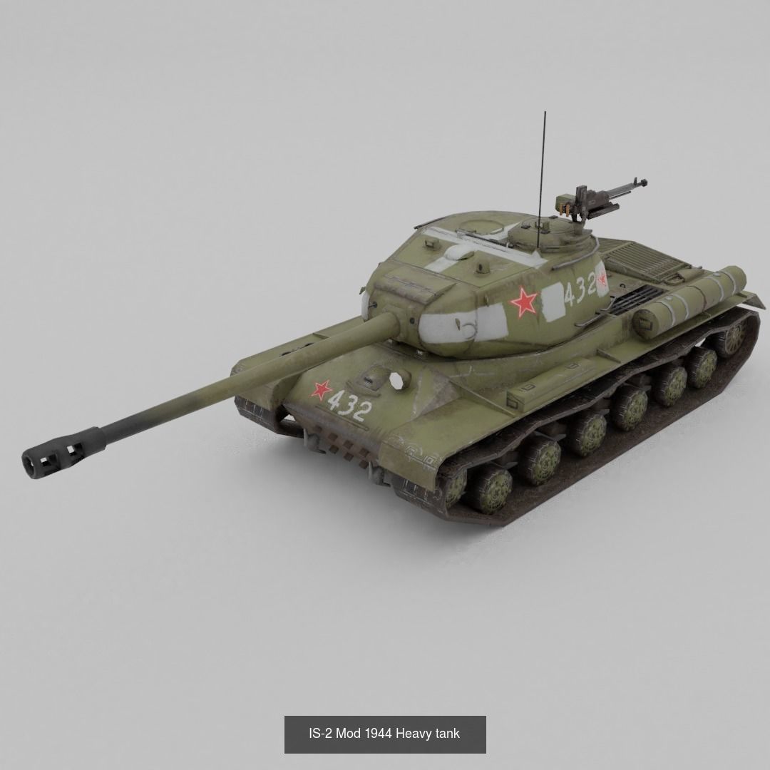 USSR Lowpoly Ground Vehicles  3D Model Collection_61