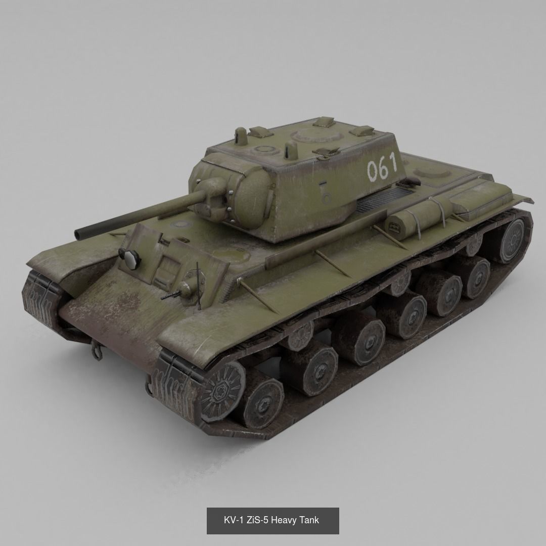 USSR Lowpoly Ground Vehicles  3D Model Collection_63