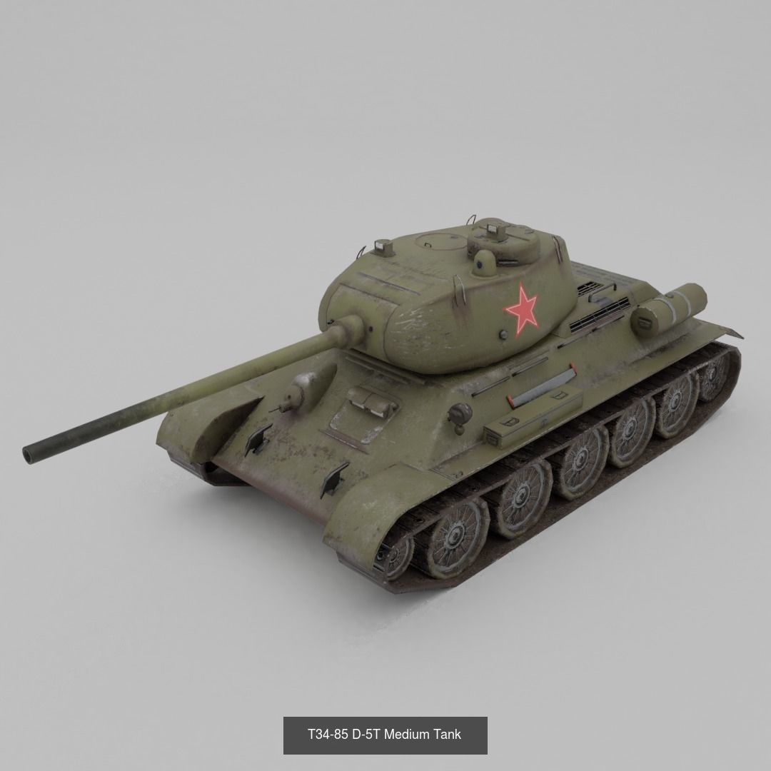 USSR Lowpoly Ground Vehicles  3D Model Collection_59