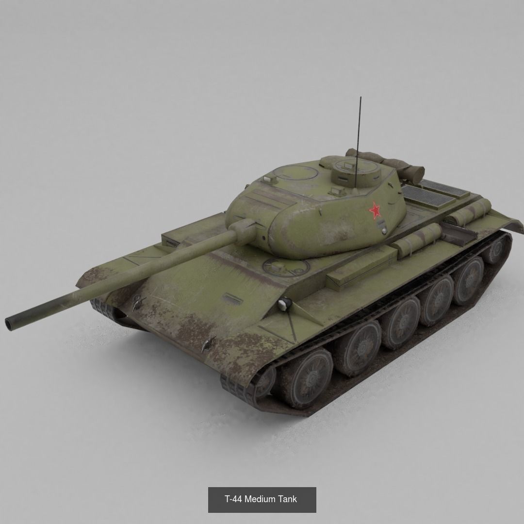 USSR Lowpoly Ground Vehicles  3D Model Collection_72