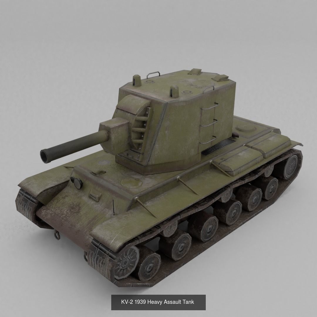 USSR Lowpoly Ground Vehicles  3D Model Collection_64