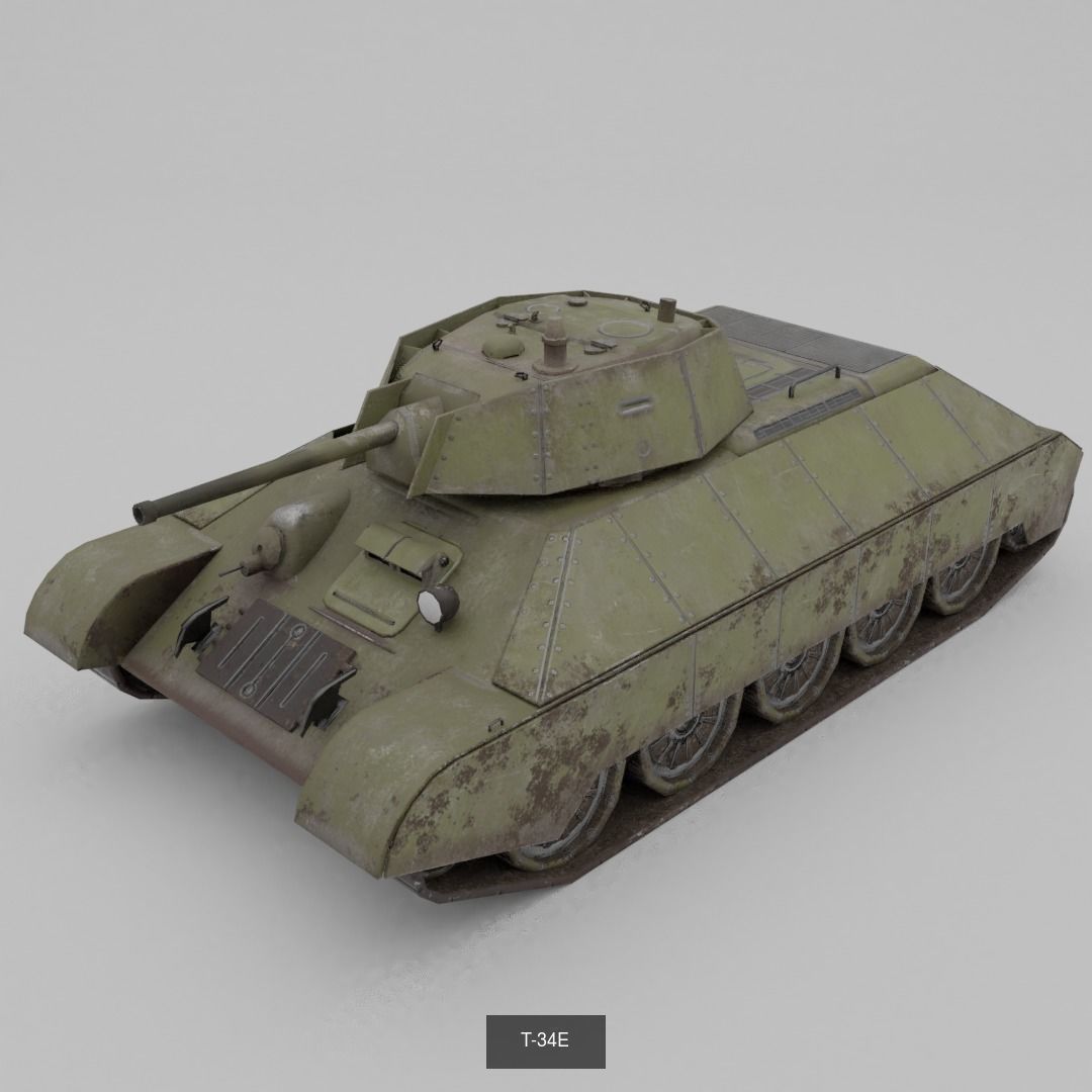 USSR Lowpoly Ground Vehicles  3D Model Collection_47