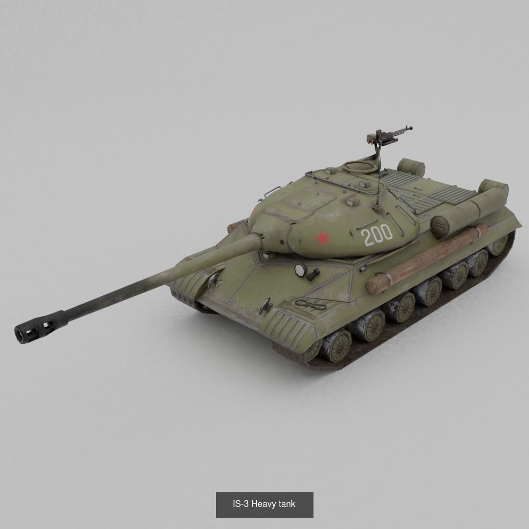 USSR Lowpoly Ground Vehicles  3D Model Collection_67