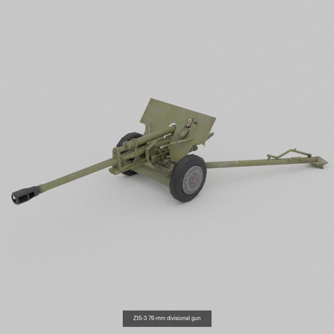 USSR Lowpoly Ground Vehicles  3D Model Collection_37