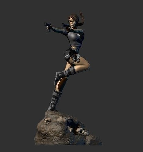 Lara Croft 3d printing 3D print model