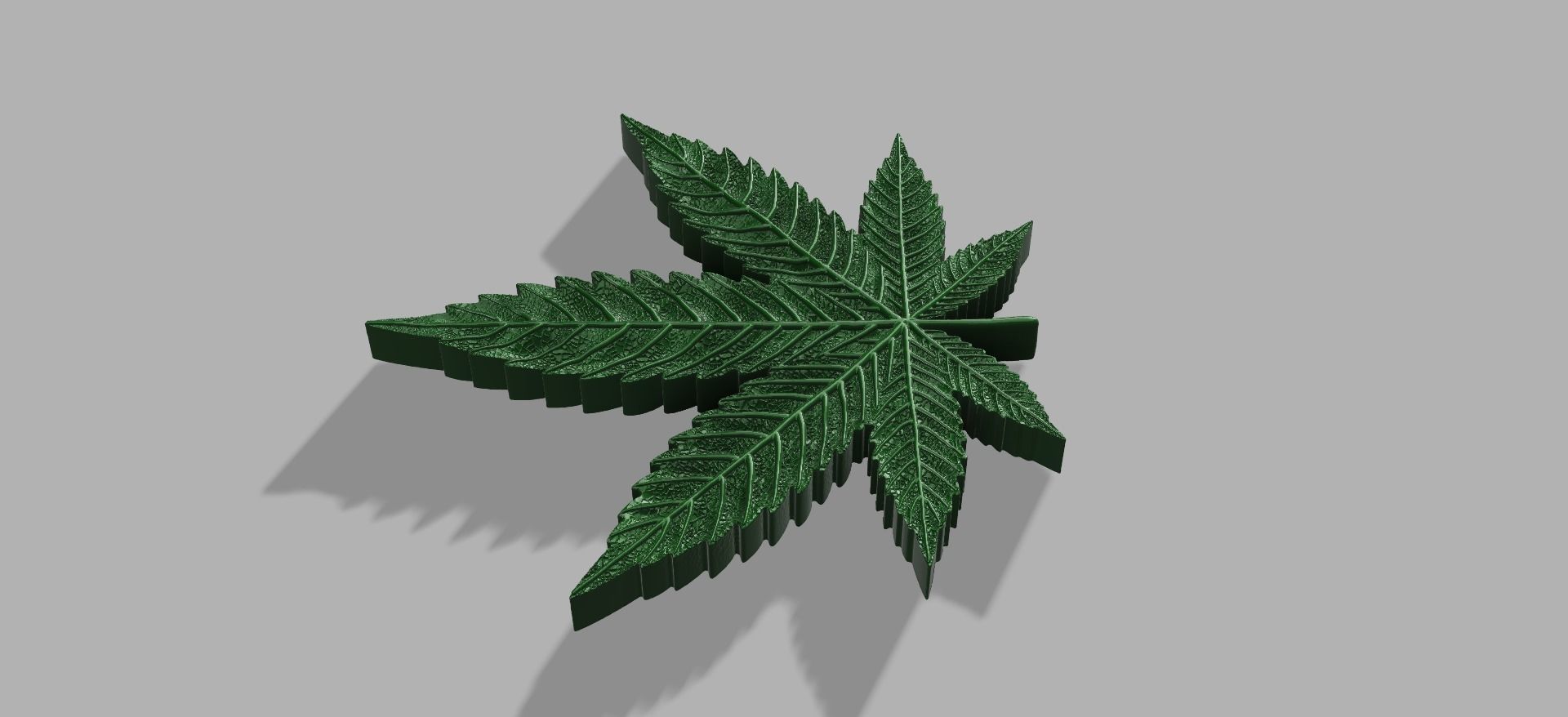 Marijuana leaf 3D print model_7