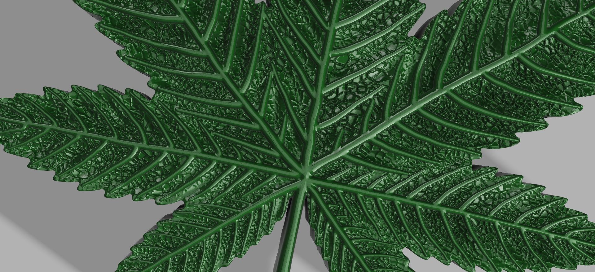 Marijuana leaf 3D print model_9