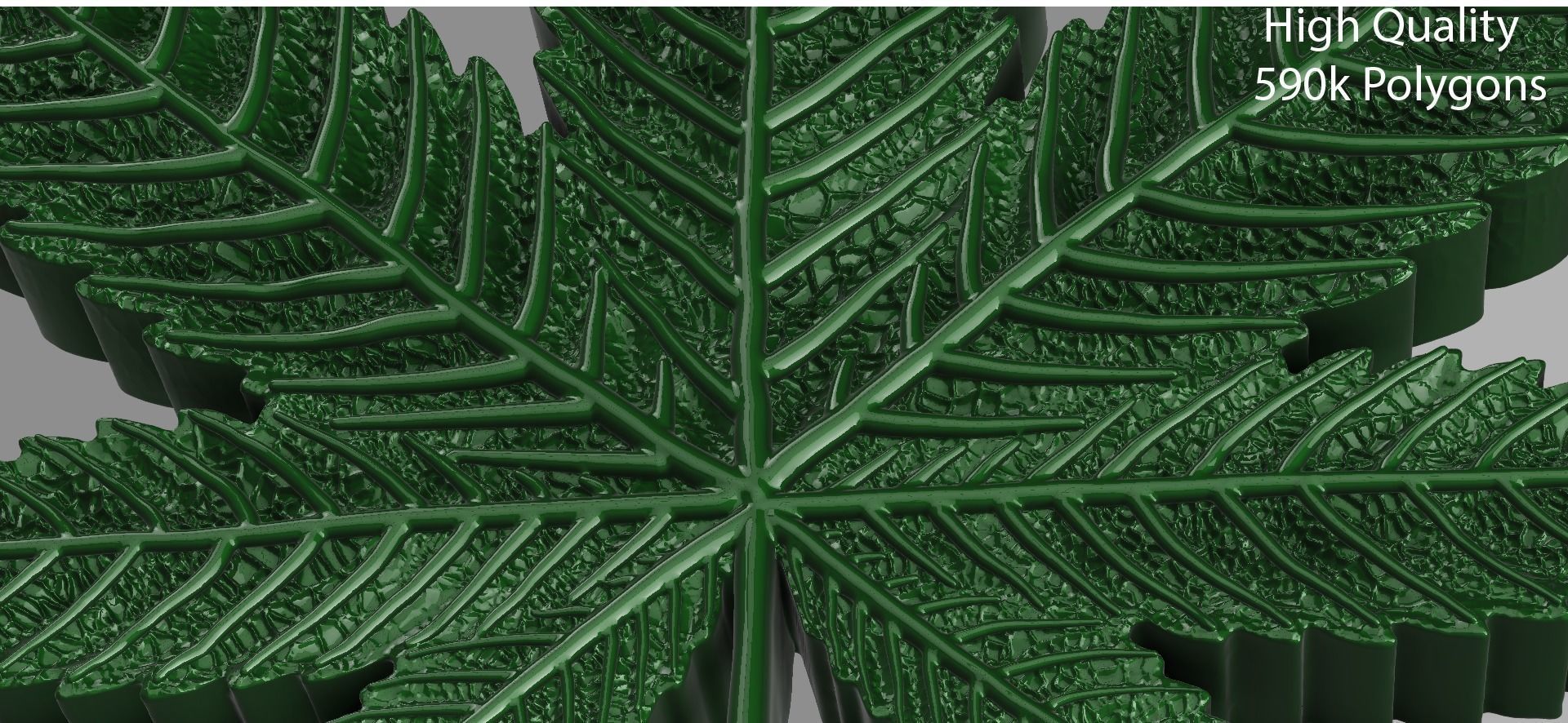 Marijuana leaf 3D print model_15