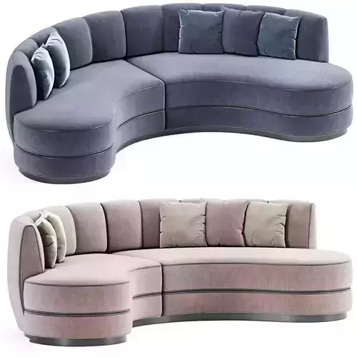 Modern Sophia Curved Sofa